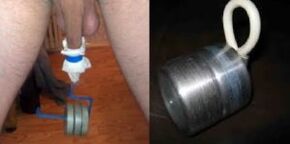 Allungamento con un carico di pene