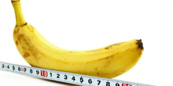misurare una banana sotto forma di pene e modi per aumentarla